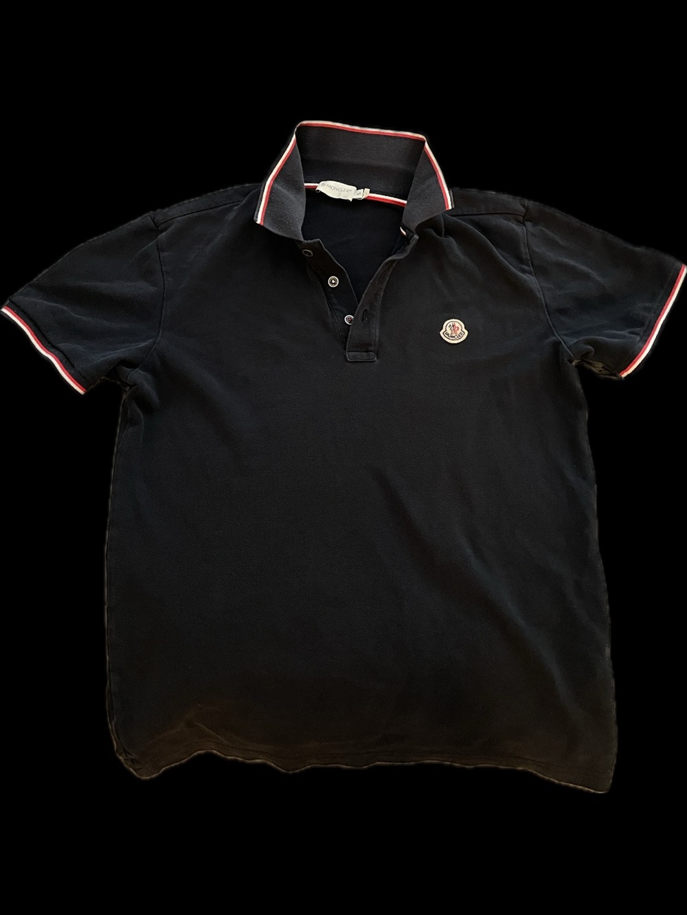 Navy Moncler Polo Shirt